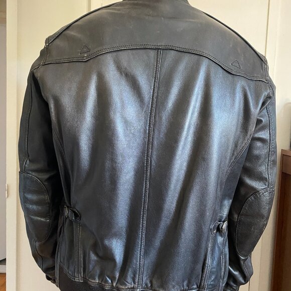 Dark Brown Leather Jacket - Massimo Dutti - Picture 15 of 15